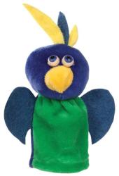 Puppet-World plüss ujjbáb kék-zöld papagáj 2518 (2518)