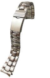 Bratara de ceas "Exclusive" din otel inoxidabil Argintie, capete curbate - 20mm - BR3214 (BR3214)