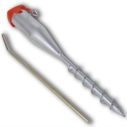 vidaXL Suport de umbrelă, 55 cm, oțel galvanizat (141515)