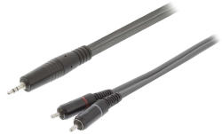 Nedis 3, 5mm jack - 2x RCA kábel - 5 m (COTH22200GY50)