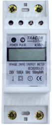 Tracon TVOF12 digitális fogyasztásmérő 1 fázis 10(60)A, 2 modul (TVOF12)