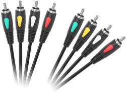 Cabletech Cablu 4rca-4rca 1m Eco-line Cabletech (kpo4003-1.0) - global-electronic