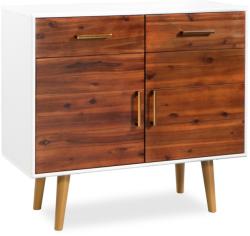 vidaXL Bufet din lemn masiv de acacia, 90 x 33, 5 x 83 cm (245741) Comoda