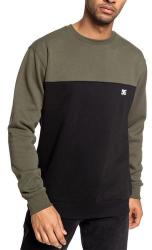 DC Shoes Bluza barbati Dc Shoes Rebel Crew Block 3 Greenblack EDYFT03456-XCCK (EDYFT03456-XCCK)