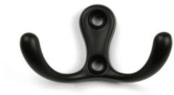 Tulip Fogas akasztó LIVORNO-E Fekete+csavar (dem-35615)