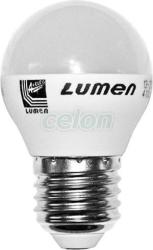 Lumen Bec Power Led Sferic E27 6W Mat Alb 4000k 230V (13-271261)