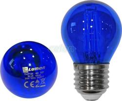 Lumen BEC LED COG 230V SFERIC E27 2W LUMINA albastra (13-27144)