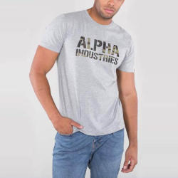 Alpha Industries Férfi póló Alpha Industries Camo Print Tee Grey