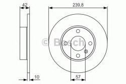 Bosch Disc frana OPEL ASTRA H GTC (L08) (2005 - 2016) BOSCH 0 986 479 S52