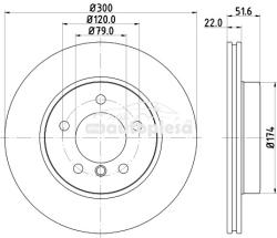 KRIEGER Disc frana VW TRANSPORTER IV bus (70XB, 70XC, 7DB, 7DW, 7DK) (1990 - 2003) KRIEGER 0950004118