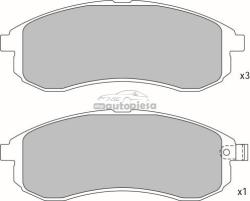 KRIEGER Set placute frana, frana disc MITSUBISHI L 200 (K7, K6) (1996 - 2007) KRIEGER 0950006377