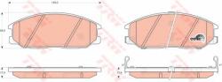 TRW Set placute frana, frana disc SSANGYONG ACTYON SPORTS I (QJ) (2005 - 2016) TRW GDB3297