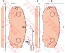 TRW Set placute frana, frana disc OPEL MOVANO B caroserie (2010 - 2016) TRW GDB1885