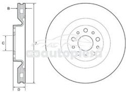 KRIEGER Disc frana DACIA LOGAN II (2012 - 2016) KRIEGER 0950004355