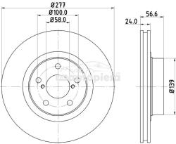 KRIEGER Disc frana SUBARU LEGACY IV Combi (BL, BP, B13) (2003 - 2016) KRIEGER 0950004111