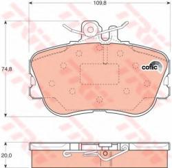 TRW Set placute frana, frana disc MERCEDES C-CLASS (W202) (1993 - 2000) TRW GDB1094