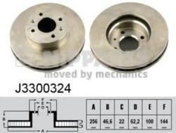 NIPPARTS Disc frana KIA RIO II (JB) (2005 - 2016) NIPPARTS J3300324