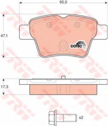 TRW Set placute frana, frana disc CITROEN C4 Cupe (LA) (2004 - 2011) TRW GDB1620