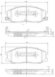 NIPPARTS Set placute frana, frana disc SSANGYONG REXTON (GAB) (2002 - 2012) NIPPARTS J3600526