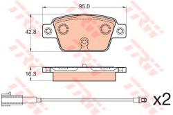 TRW Set placute frana, frana disc LANCIA DELTA III (844) (2008 - 2014) TRW GDB2054