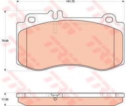 TRW Set placute frana, frana disc MERCEDES E-CLASS (W212) (2009 - 2016) TRW GDB1822