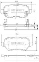 NIPPARTS Set placute frana, frana disc OPEL ASTRA H Combi (L35) (2004 - 2016) NIPPARTS N3610310