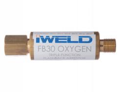iWeld FB30 visszaégésgátló patron reduktorra G1/4" oxigén (51030FB3RO)