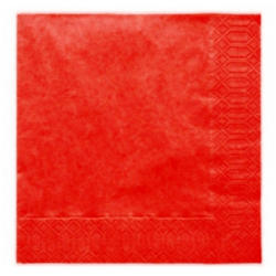 PartyDeco S. r. o Szalvéta, 20 DB, 33X33 CM, 3 rétegű, piros