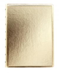 FILOFAX Agenda Notebook Saffiano Metallic cu spirala si rezerve A5 Gold FILOFAX (8374)
