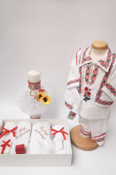 Magazin Traditional Set Traditional Botez - Costumas baietel Trusou Lumanare 2