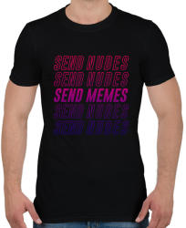 printfashion Send Memes - Férfi póló - Fekete (1775087)