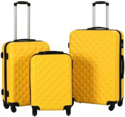 vidaXL 91890 3 piese galben Valiza