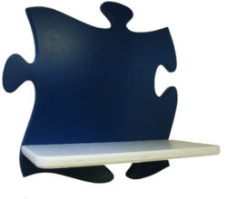 Batadecor Puzzle gyerek polc (kék-fehér)