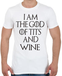 printfashion Trónok harca-God of . . . - Férfi póló - Fehér (1814625)