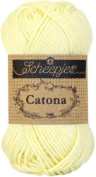 Scheepjes Catona 101 Candle Light - halvány sárga pamut fonal
