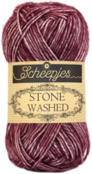 Scheepjes Stone Washed 810 Garnet - lila pamut keverék fonal
