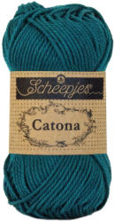 Scheepjes Catona 401 Dark Teal - mély türkiz pamut fonal