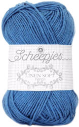 Scheepjes Linen Soft 615 - égkék len tartalmú fonal