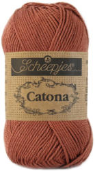 Scheepjes Catona 504 Brick Red - téglavörös pamut fonal
