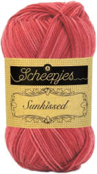 Scheepjes Sunkissed 13 Cherry Ice - meggypiros pamut fonal