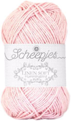 Scheepjes Linen Soft 628 - rózsaszín len tartalmú fonal