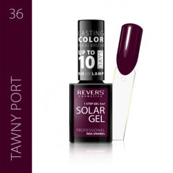 REVERS COSMETICS Lac de unghii Solar Gel 3 in 1 Revers 36 Tawny Port 12 ml