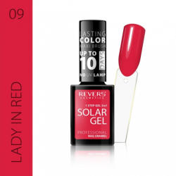 REVERS COSMETICS Lac de unghii Solar Gel 3 in 1 Revers 09 Lady in Red 12 ml