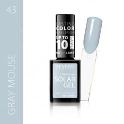 REVERS COSMETICS Lac de unghii Solar Gel 3 in 1 Revers 43 Gray Mouse 12 ml