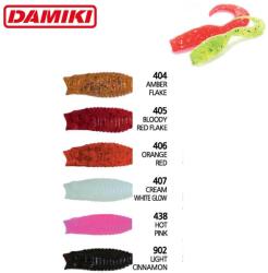 Damiki Grub DAMIKI WOW Grub 7.6cm 407 Cream White Glow 10buc/plic (DMK-WOWG3-407)
