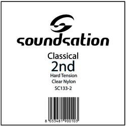 Soundsation SC133-2 - Klasszikusgitár húr - B 0.325 Hard tension - D430D