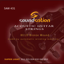 Soundsation SAW431 - Akusztikusgitár húrszett - Super Light - D442D