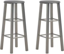 vidaXL Scaune de bar, 2 buc. , antracit, MDF (284387)