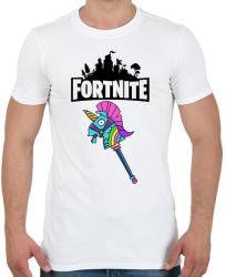 printfashion Fortnite Egyszarvú csákány - Férfi póló - Fehér (1835062)