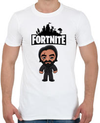 printfashion Fortnite John Wick - Férfi póló - Fehér (1834871)